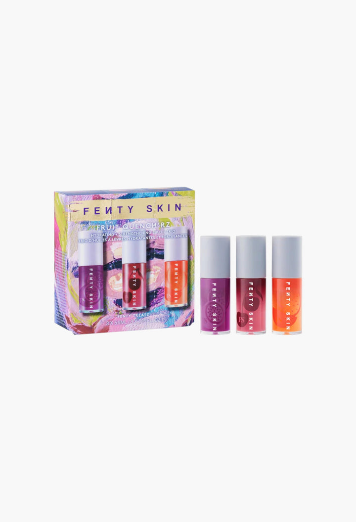 Fenty Skin Fruit Quench'rz Hydrating + Strengthening Lip Oil Trio - GLAM MODA