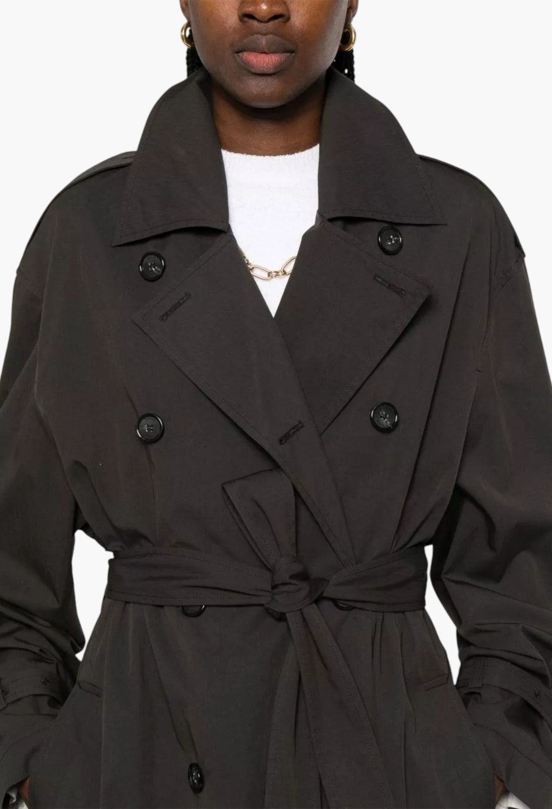 Cotton Blend Trench Coat - GLAM MODA