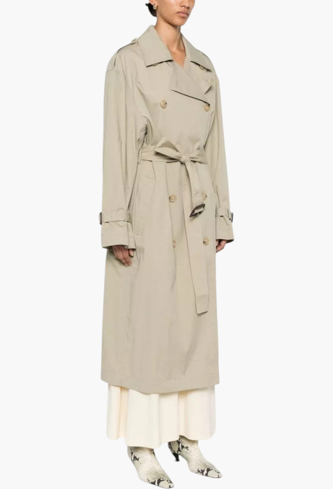 Cotton Blend Trench Coat - GLAM MODA