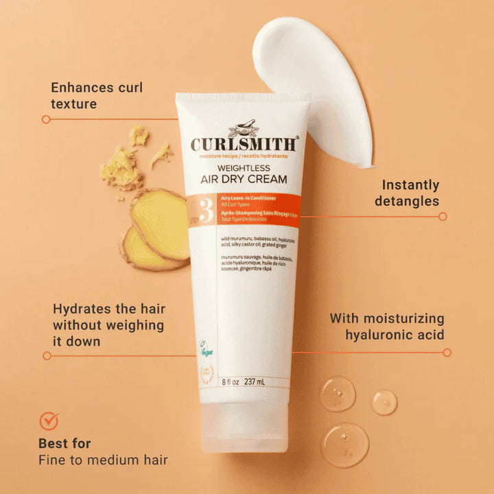 Curlsmith Weightless Air Dry Cream 8oz - GLAM MODA