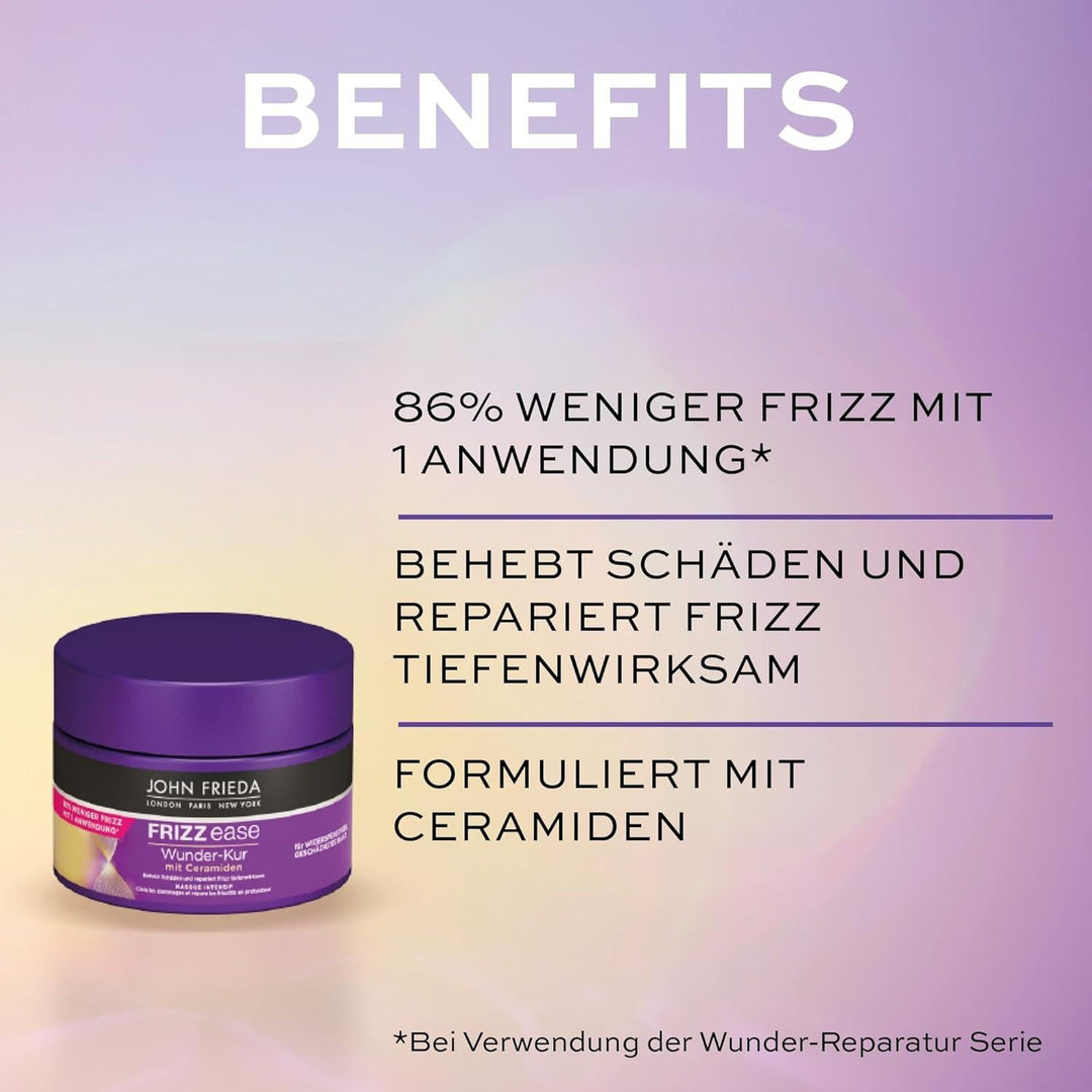 Frizz Ease Wunder Kur - Depthly Haarkur- For Unruly Hair - Intensive Repair And Strengthening - GLAM MODA