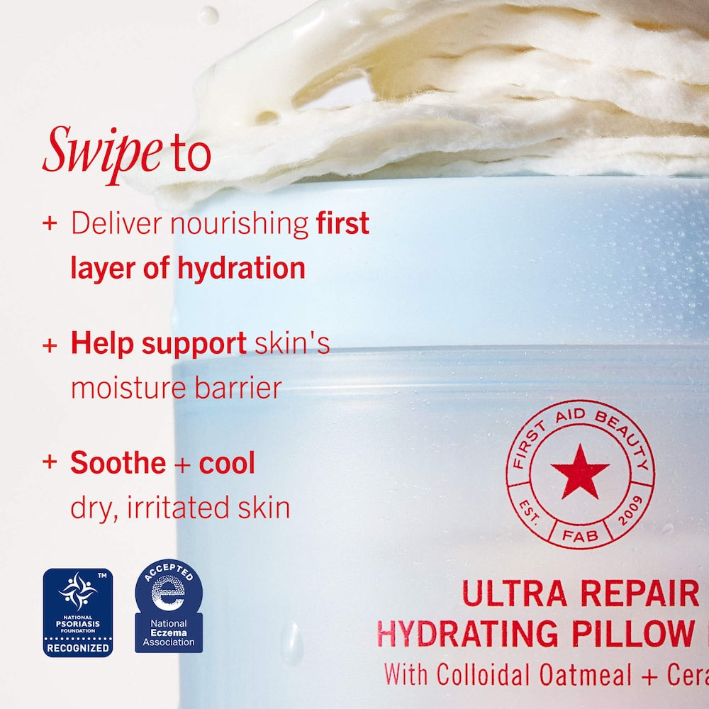 Ultra Repair Hydrating Pillow Pads with Colloidal Oatmeal and Ceramides - GLAM MODA