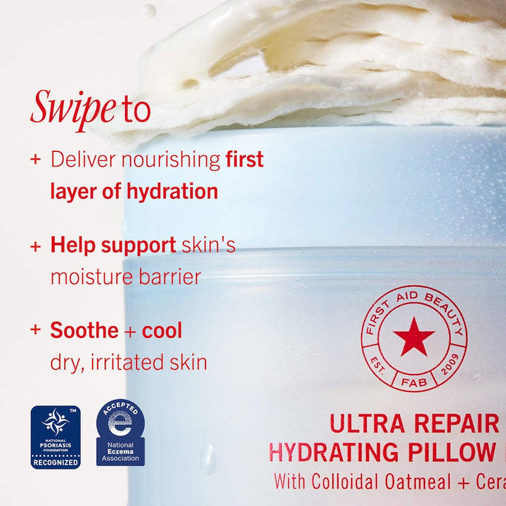 Ultra Repair Hydrating Pillow Pads with Colloidal Oatmeal and Ceramides - GLAM MODA