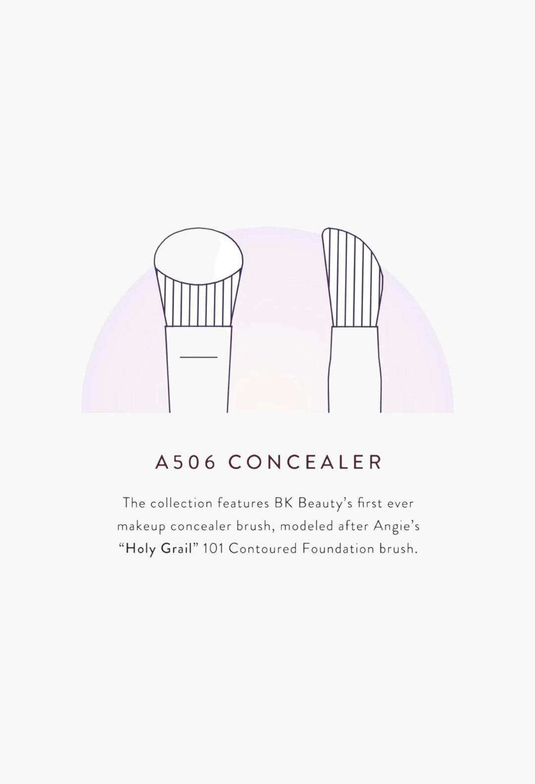 Angie Hot & Flashy A506 Concealer Brush - GLAM MODA
