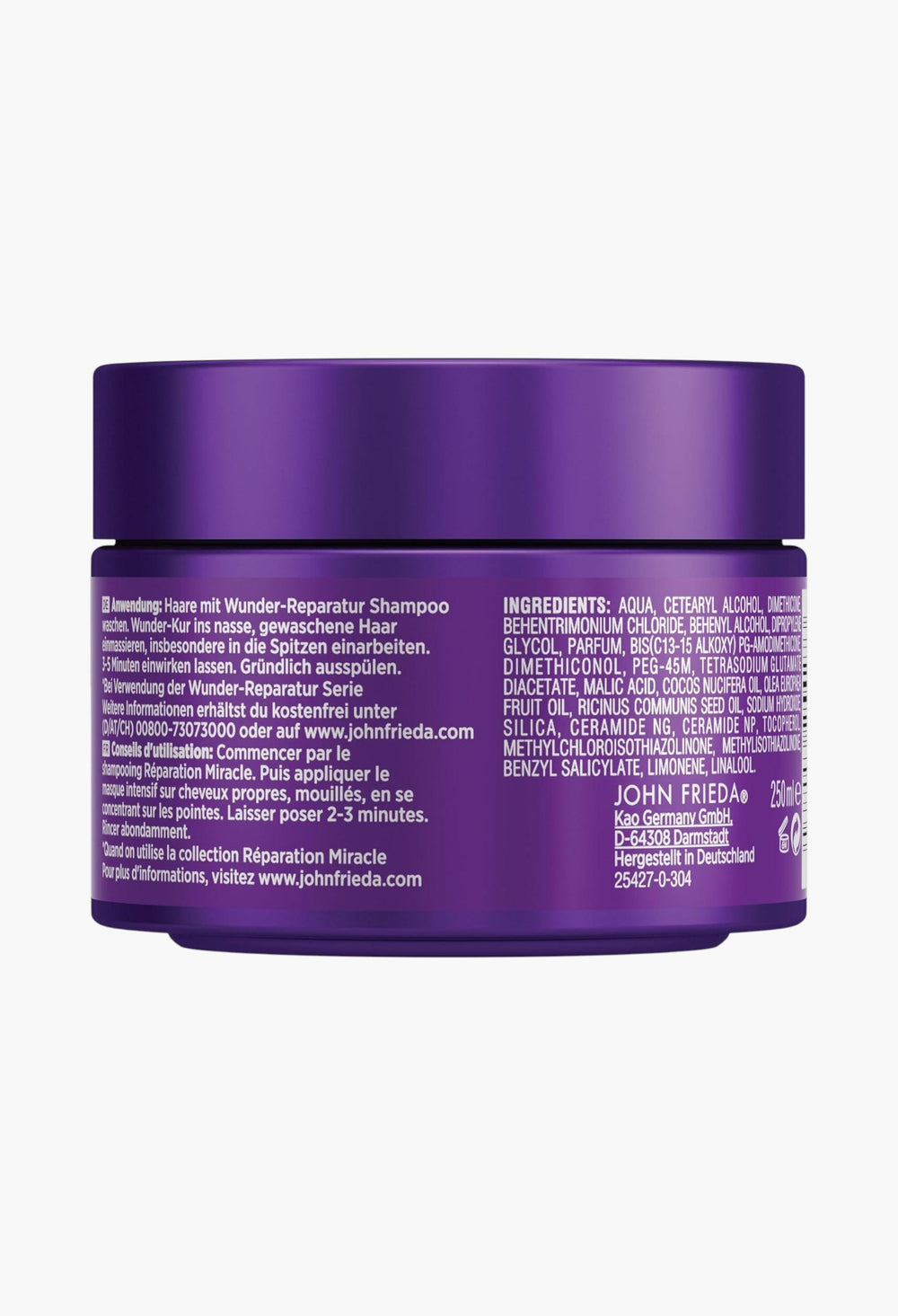 Frizz Ease Wunder Kur - Depthly Haarkur- For Unruly Hair - Intensive Repair And Strengthening - GLAM MODA