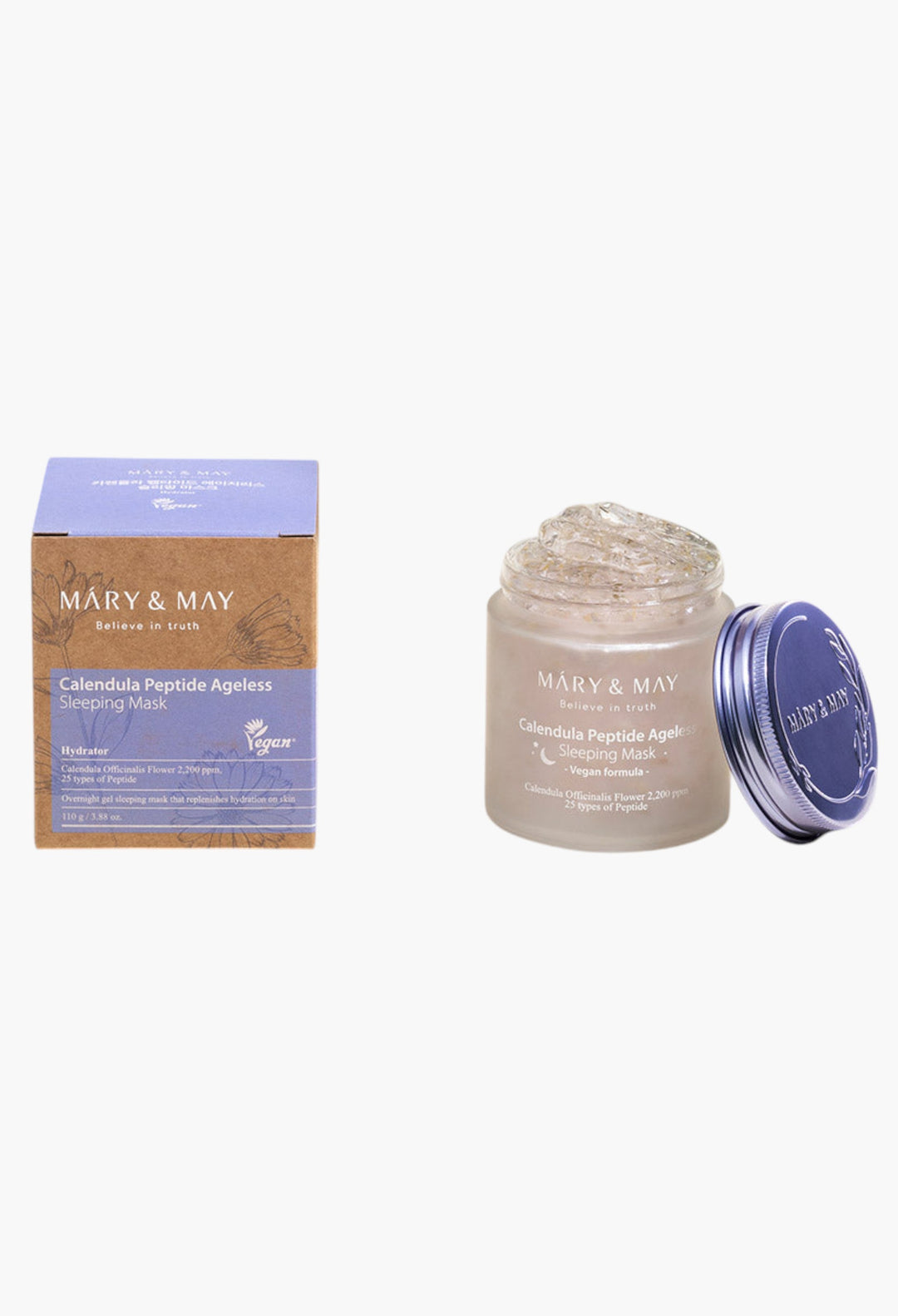 Vegan Calendula Peptide Ageless Sleeping Mask