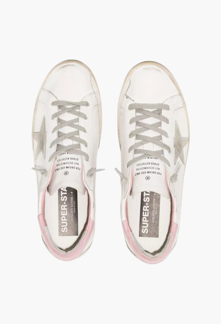Golden goose - Super-Star Leather Sneakers - GLAM MODA
