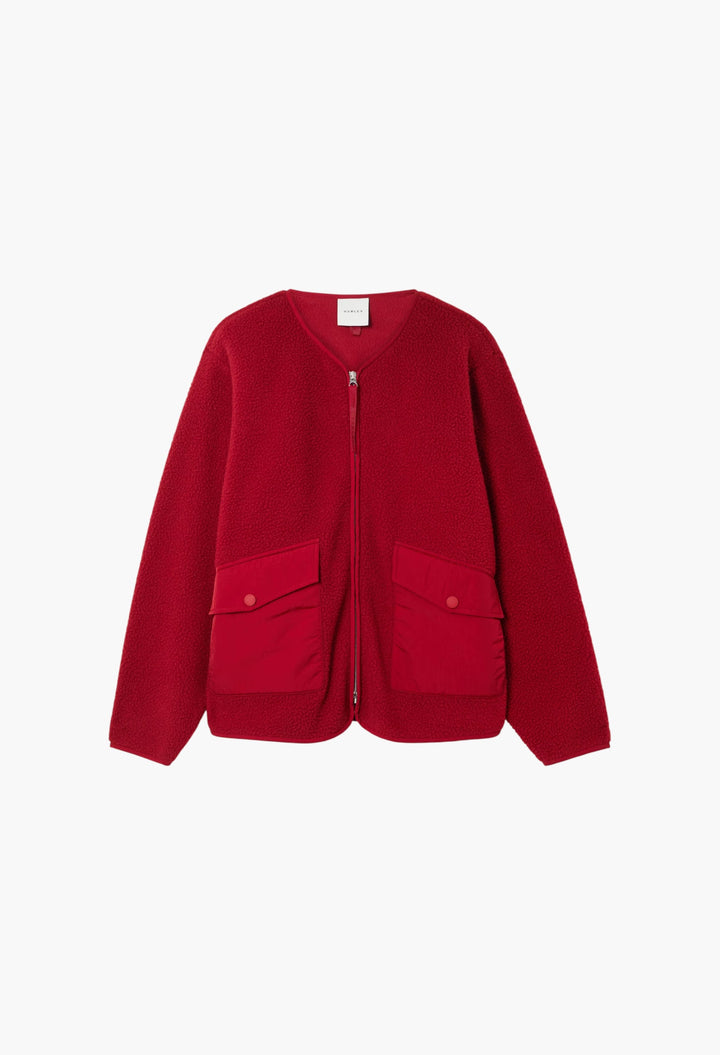 Marina Shell-Trimmed Recycled-Fleece Jacket - GLAM MODA