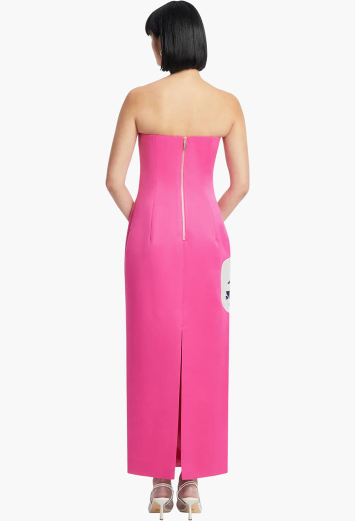 Appliqué Floral Maxi Dress - GLAM MODA