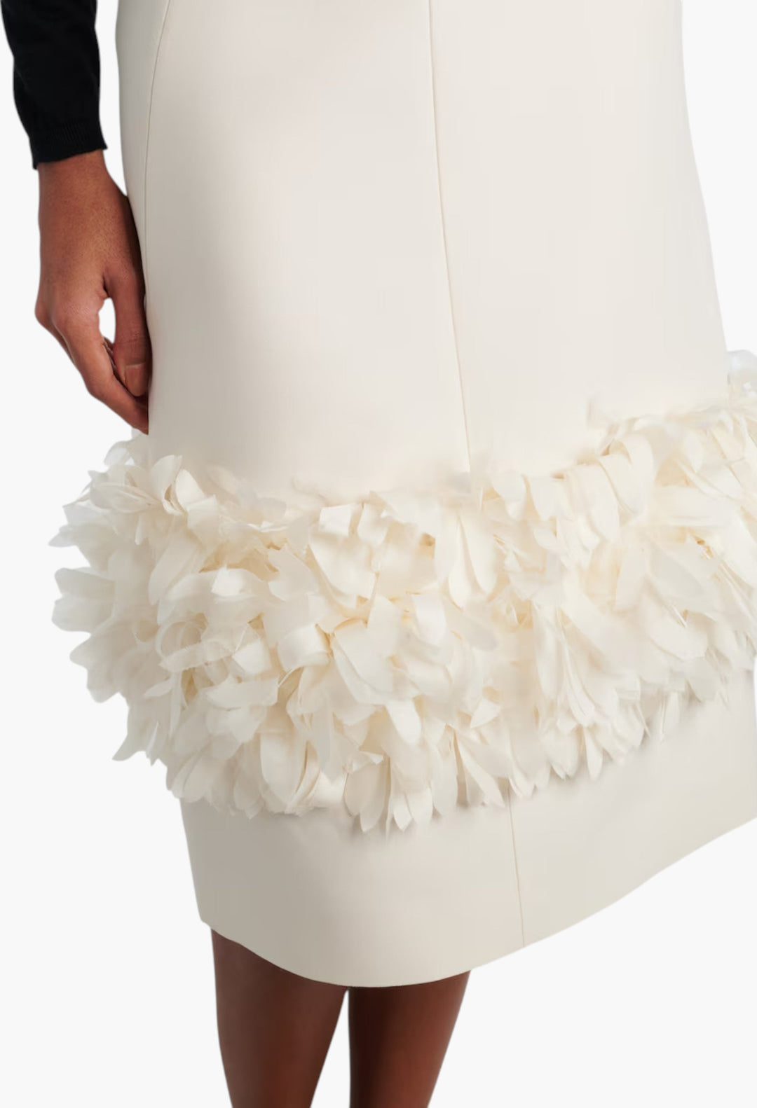 Petal Wool And Silk Midi Skirt - GLAM MODA