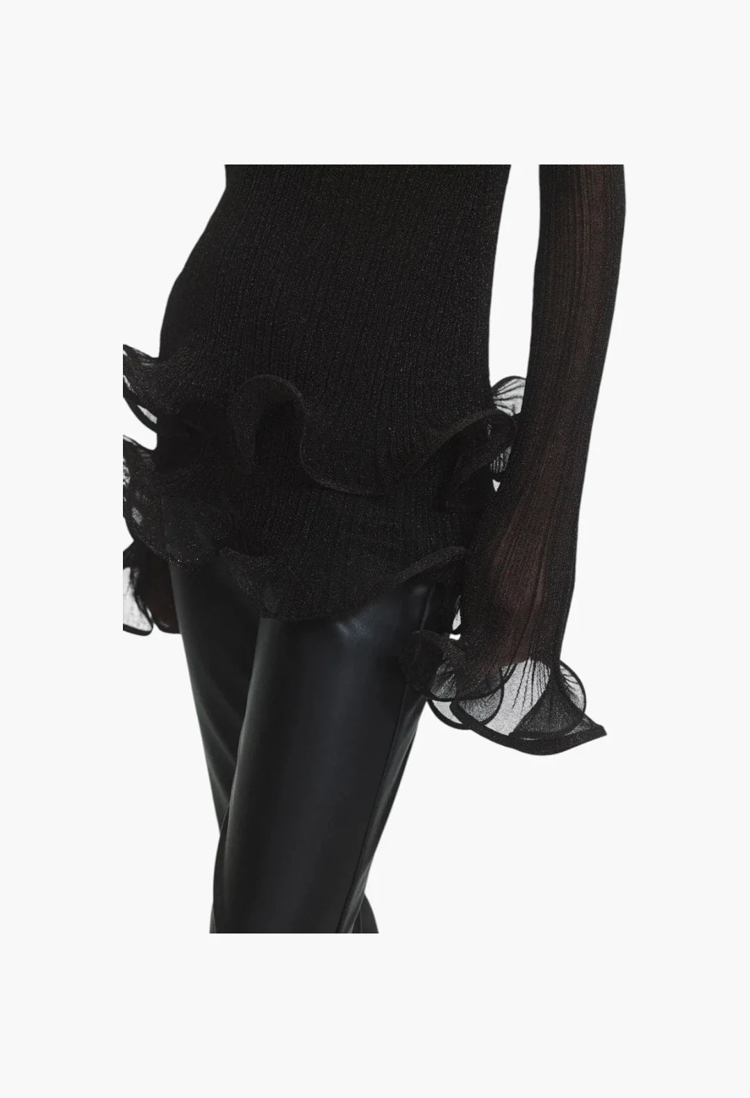 Agata Ruffle Knit Top
