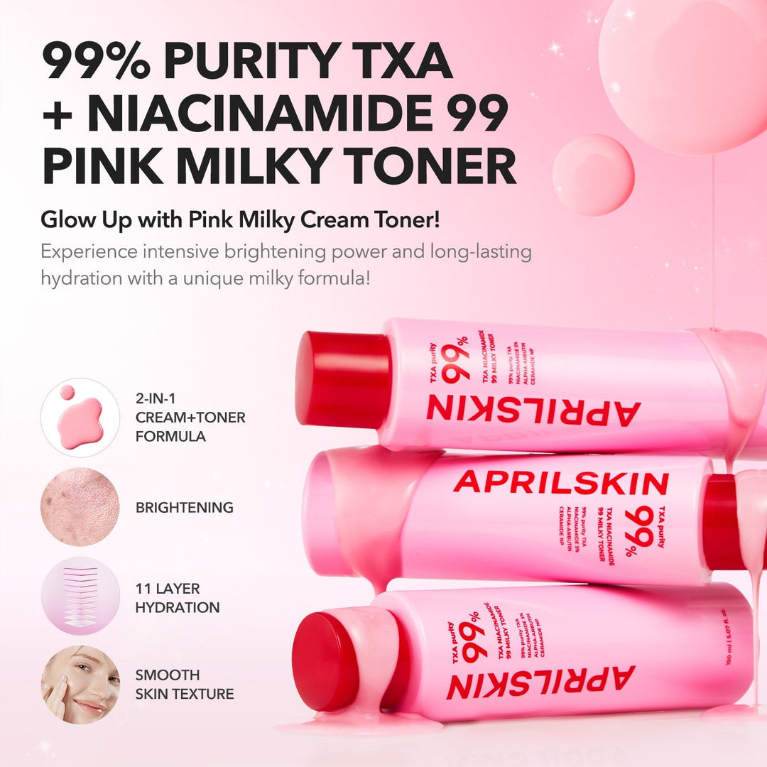 TXA+Niacinamide 99 Pink Milky Toner - GLAM MODA