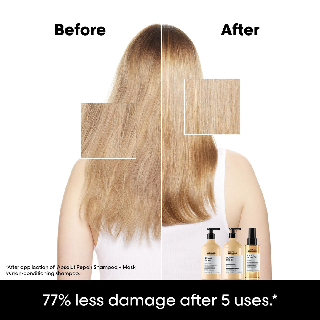 Absolut Repair Protein + Gold Quinoa Professional Shampoo - GLAM MODA