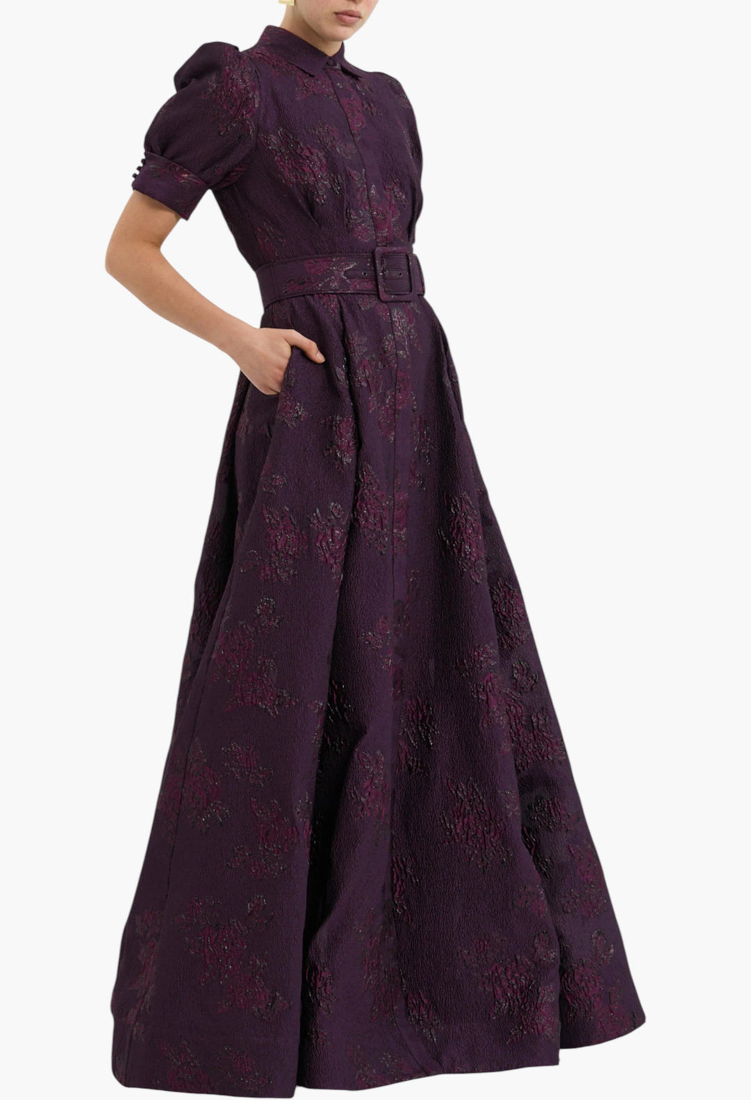 Afina Short Sleeve Gown - GLAM MODA