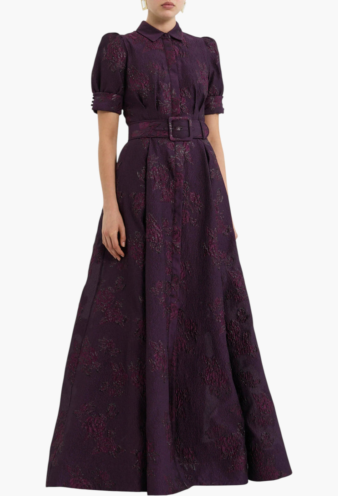 Afina Short Sleeve Gown - GLAM MODA