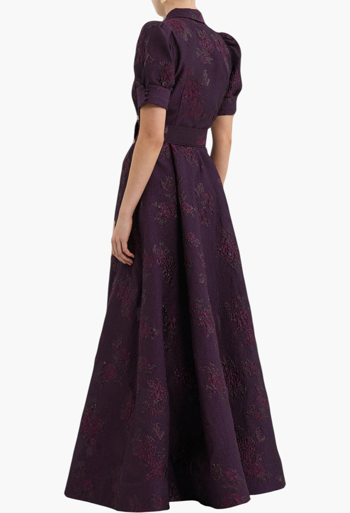 Afina Short Sleeve Gown - GLAM MODA