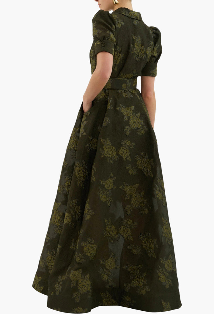 Afina Short Sleeve Gown - GLAM MODA