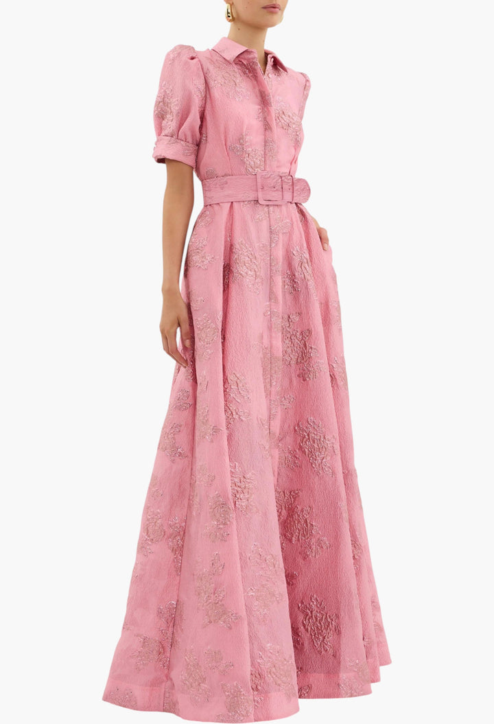 Afina Short Sleeve Gown - GLAM MODA