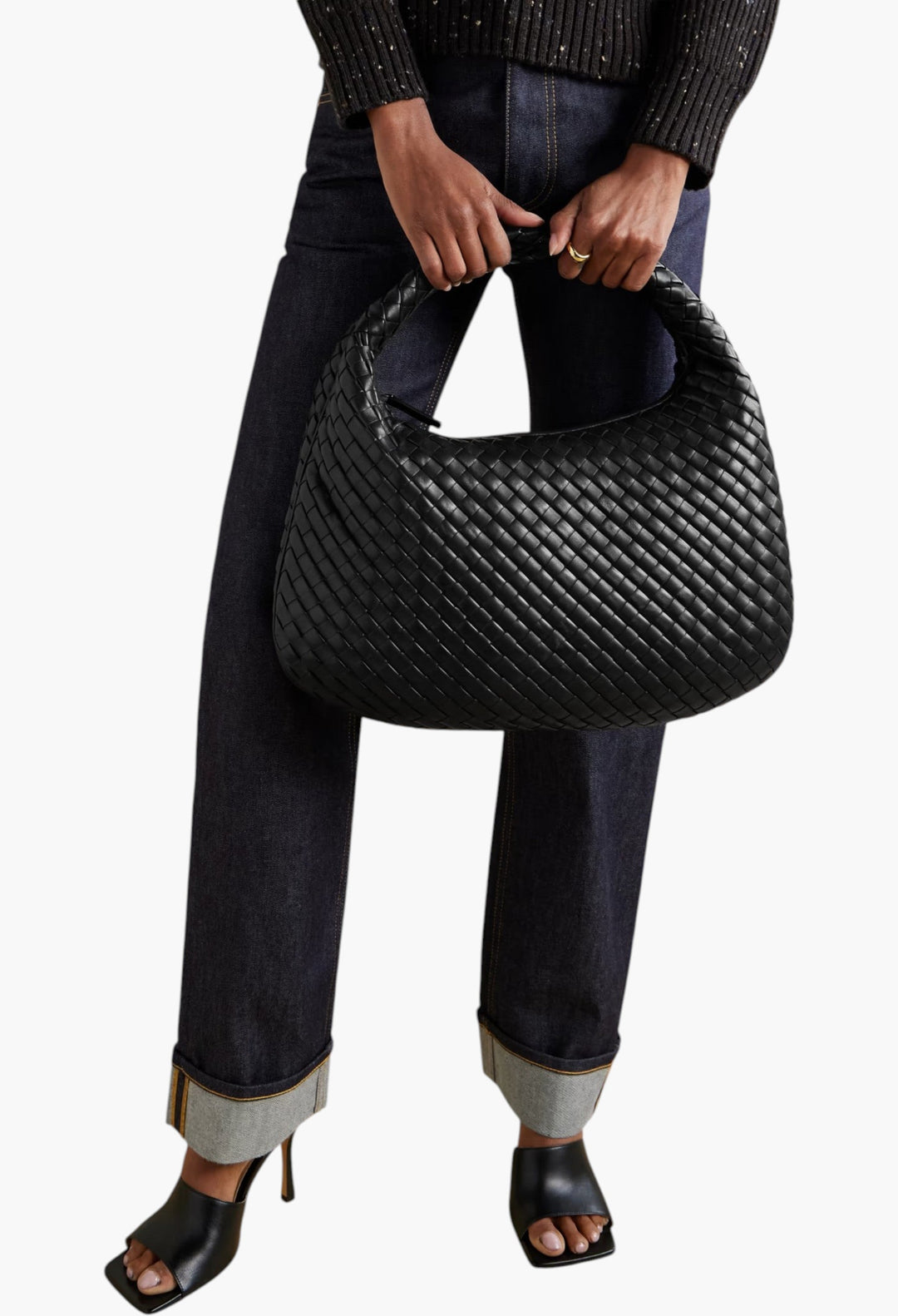 Veneta Medium Intrecciato Leather Shoulder Bag - GLAM MODA