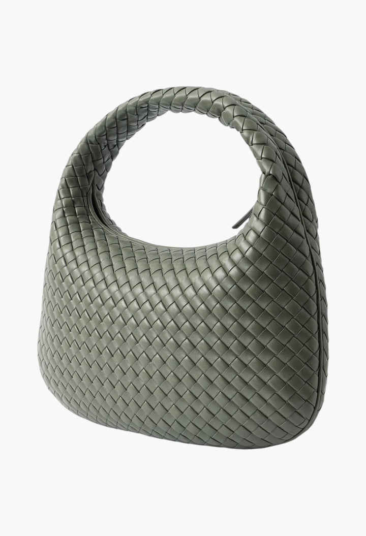 Veneta Medium Intrecciato Leather Shoulder Bag - GLAM MODA