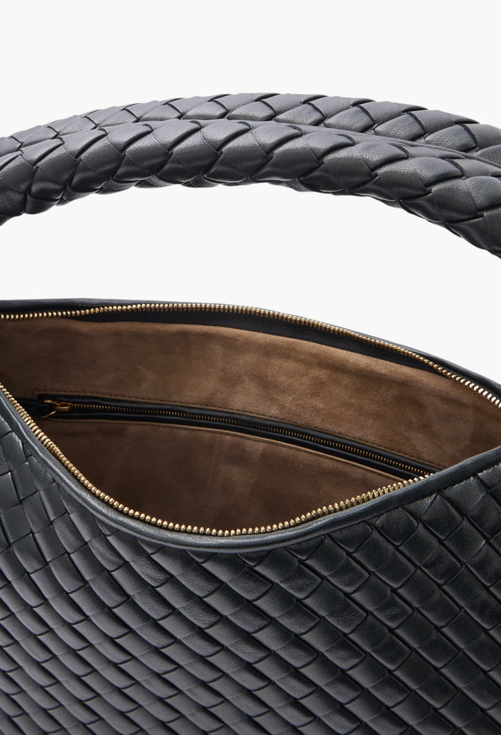 Veneta Medium Intrecciato Leather Shoulder Bag - GLAM MODA