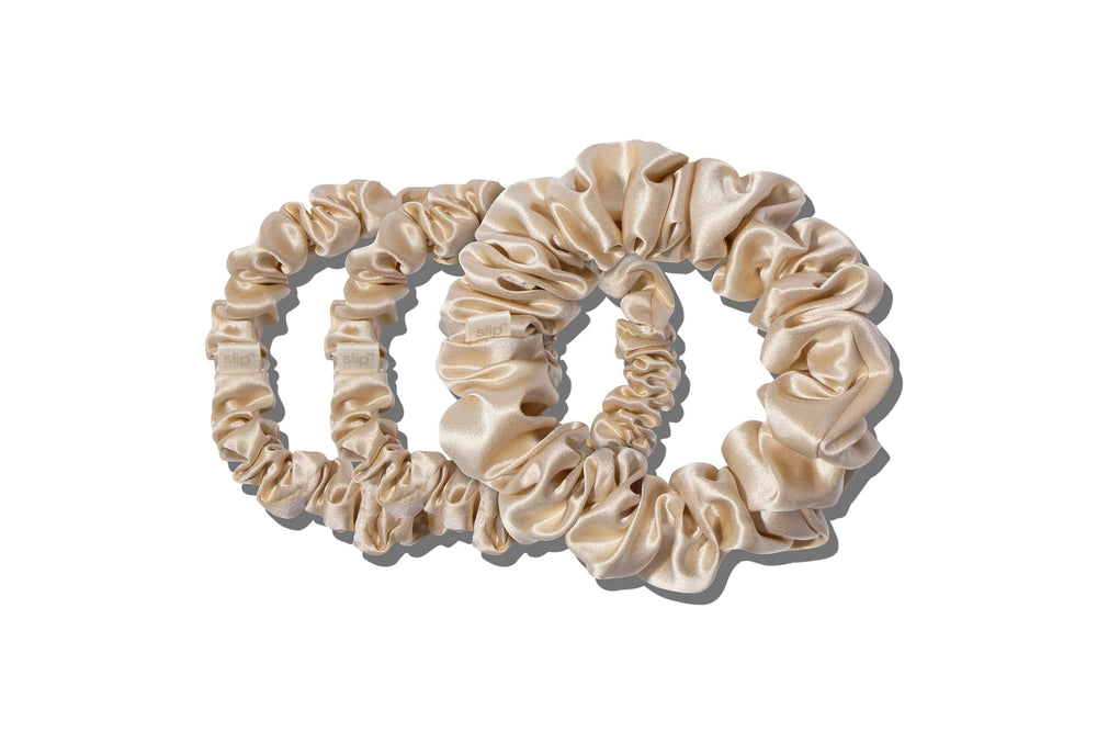 Back To Basics Blonde Midi/Large Scrunchie Set - GLAM MODA