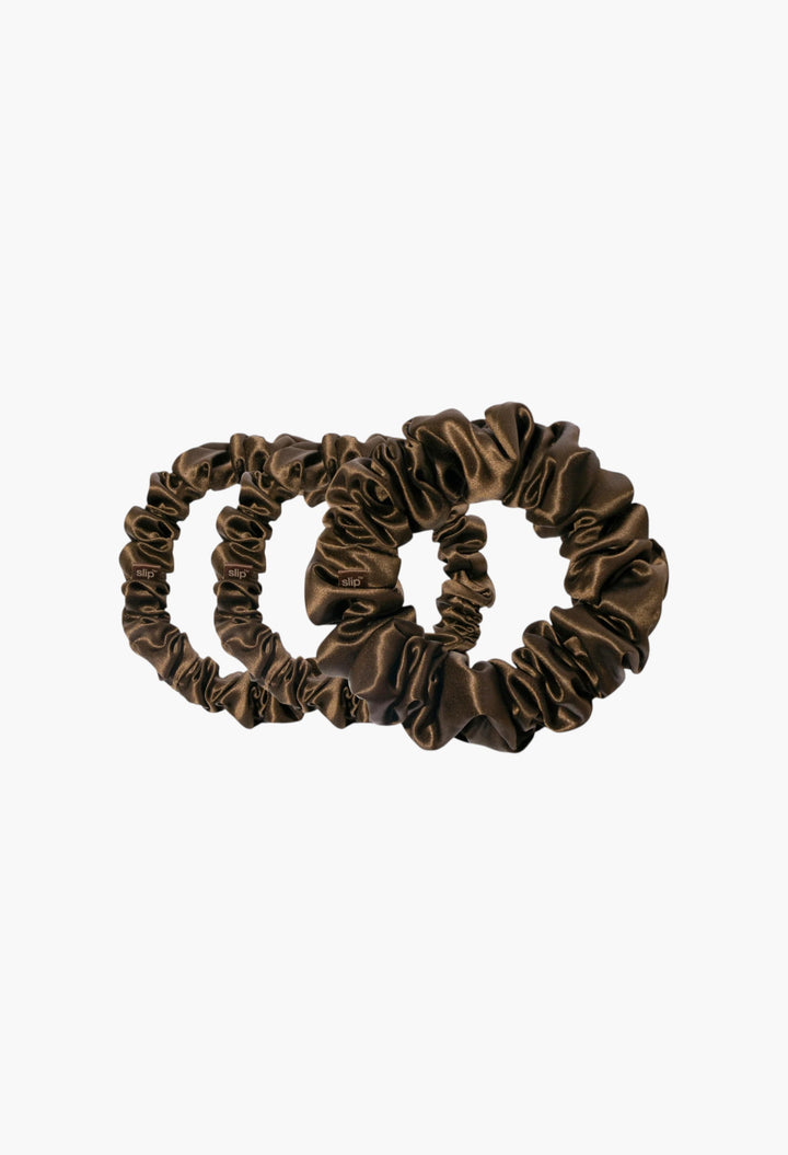 Back To Basics Dark Brown Midi/Large Scrunchie Set - GLAM MODA