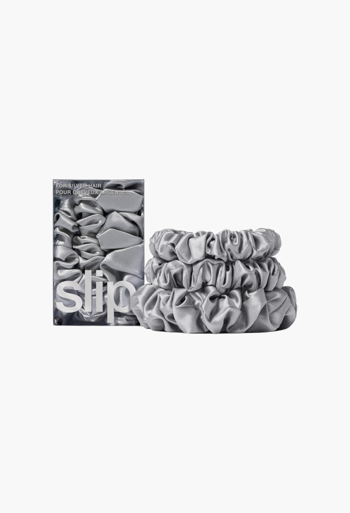 Back To Basics Silver Midi/Large Scrunchie Set - GLAM MODA
