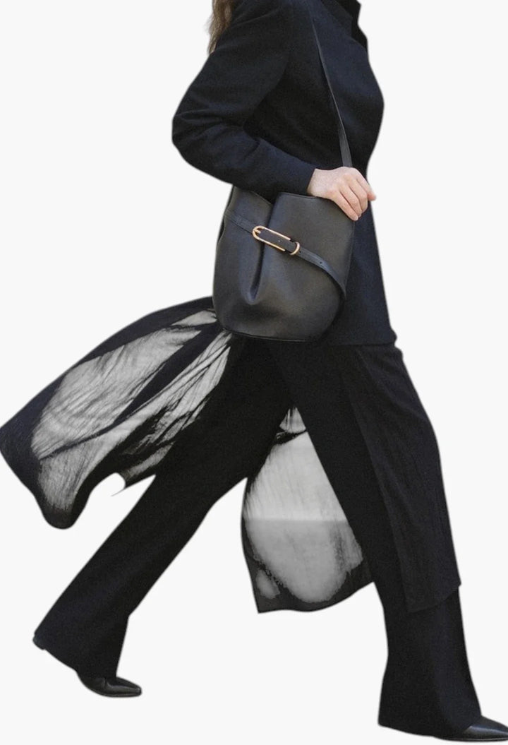 Belted Bucket Bag