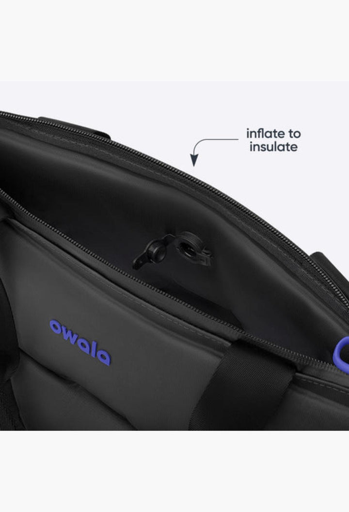 Inflatable insulation. Packs flat