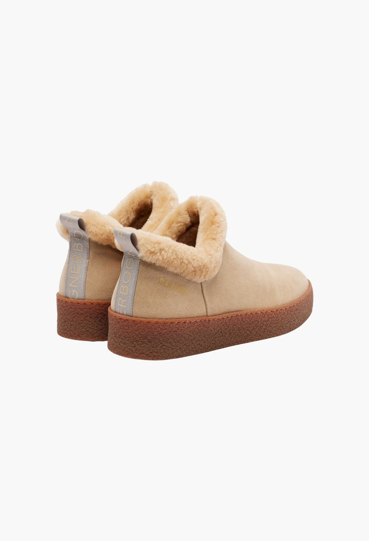 Beige - Lucerne Suede Ankle Boots - GLAM MODA