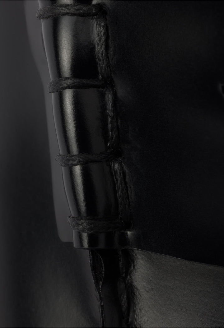 Black - Brushed Leather Loafers - GLAM MODA