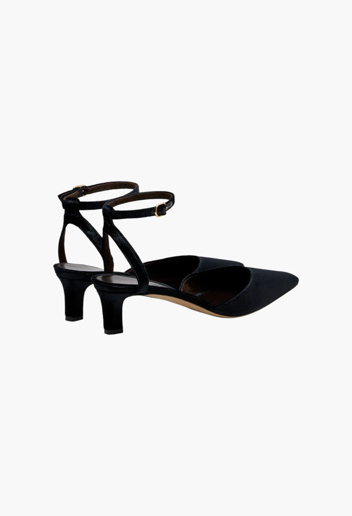 Black - Carla 45 Velvet Pumps - GLAM MODA
