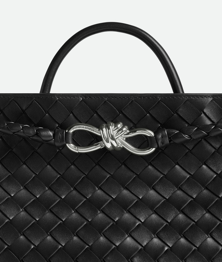 Black  - Medium Andiamo - Silver finish - GLAM MODA
