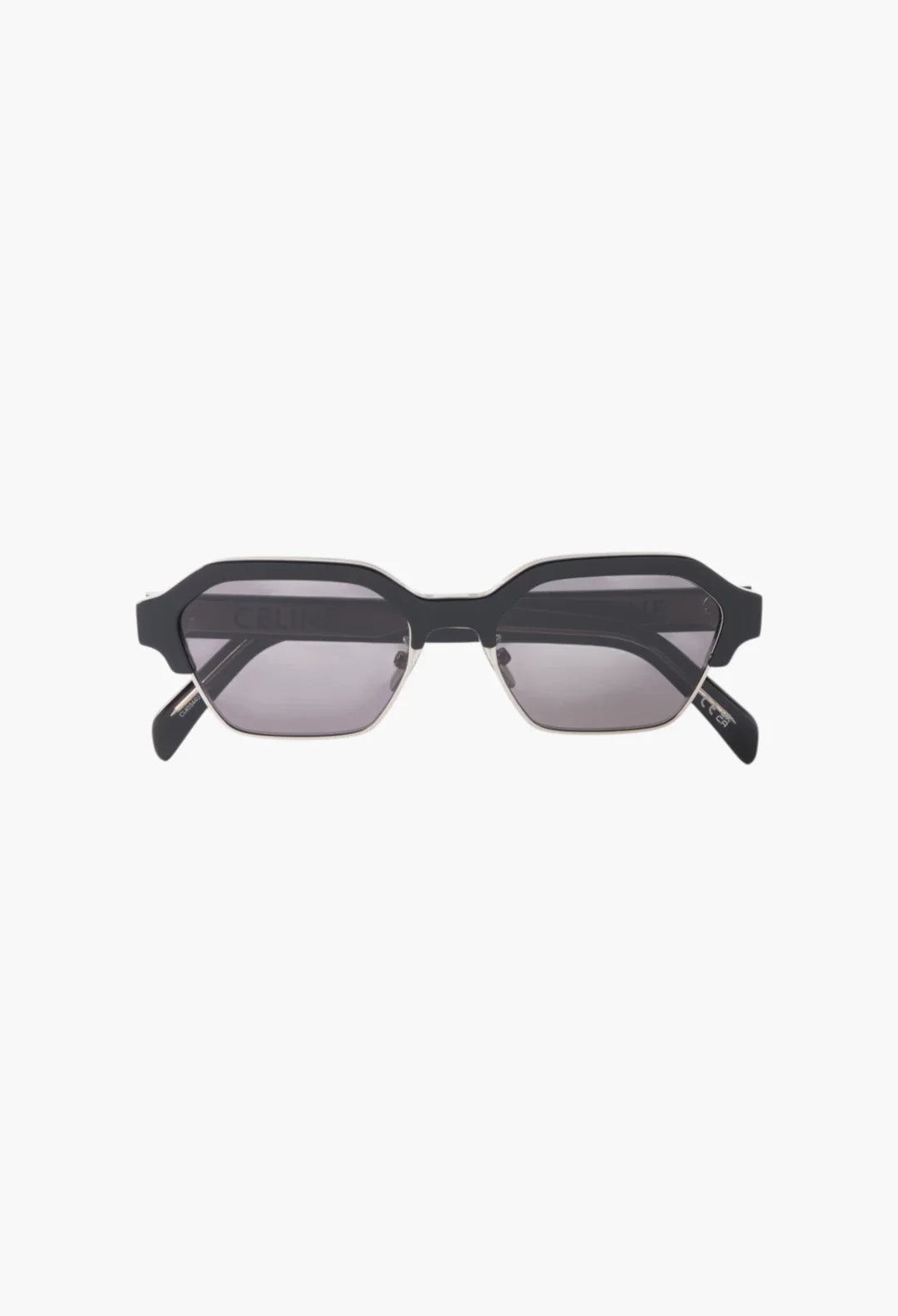Square frame acetate sunglasses
