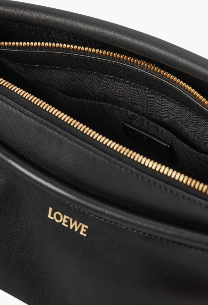 Whisker leather shoulder bag