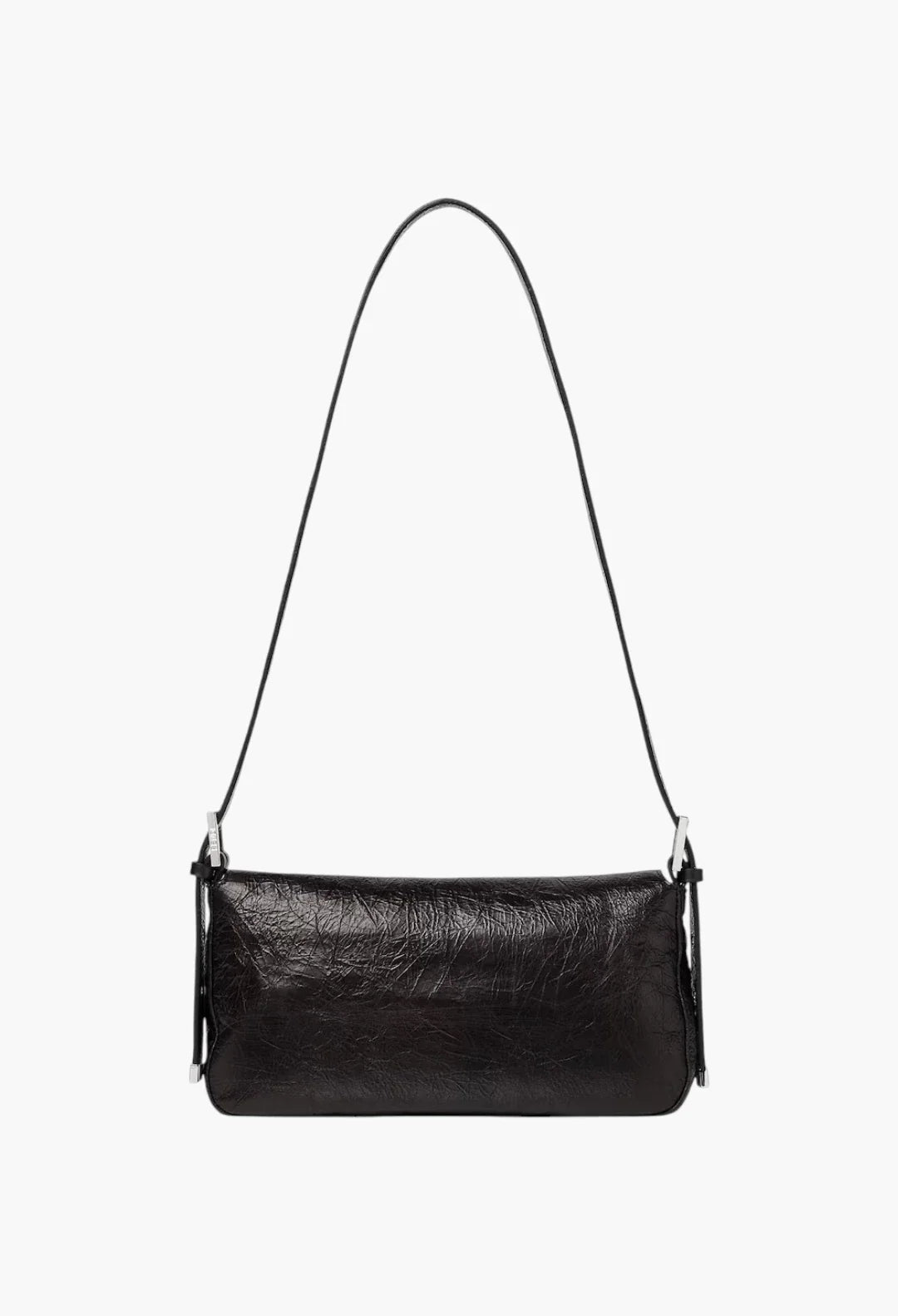 Baguette® 26424 Crackled black leather bag