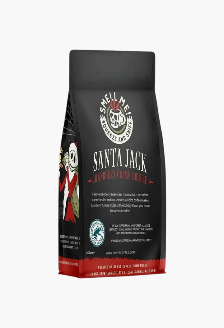 Bones Coffee Company The Nightmare Before Christmas Santa Jack Flavored Coffee Beans