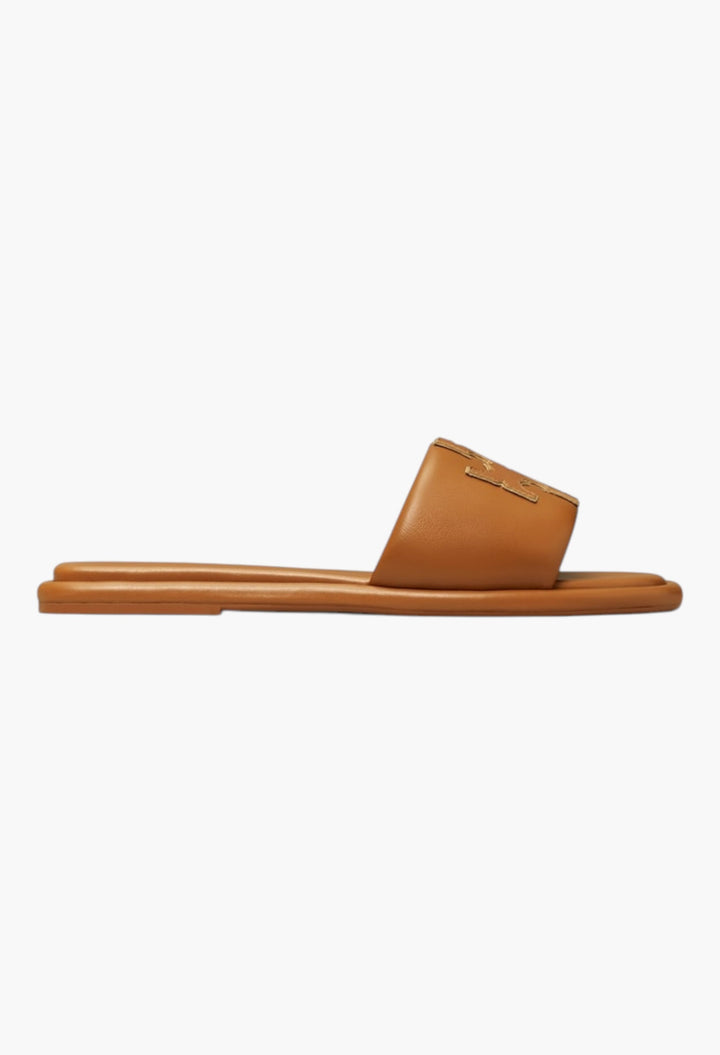 Bourbon Miele/Gold - Double T Sport Slide - GLAM MODA