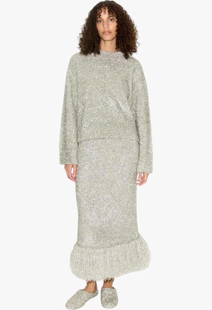 Brink Tinsel Knit Skirt - GLAM MODA