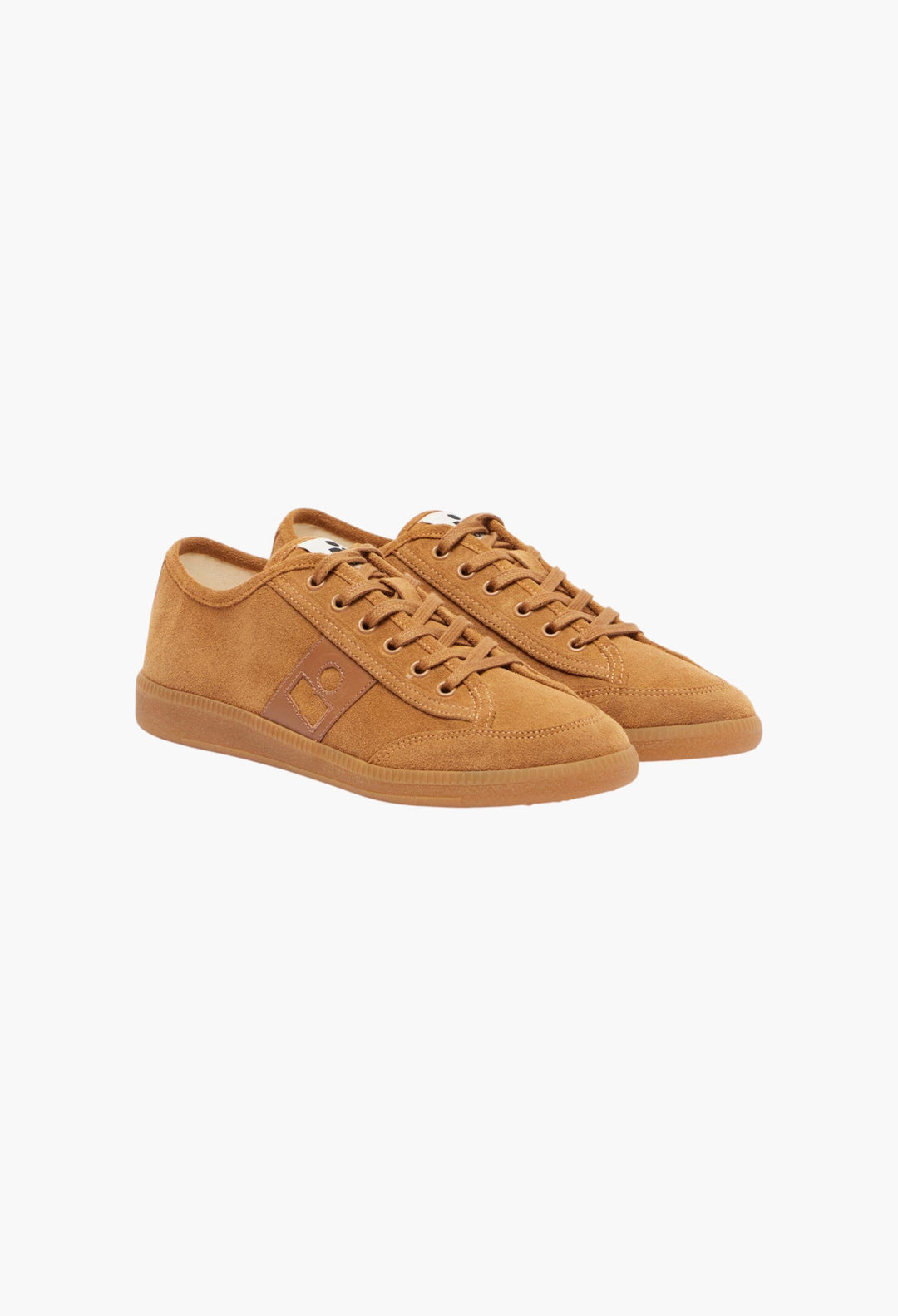 Brown - Klyce Leather-Trimmed Suede Sneakers - GLAM MODA