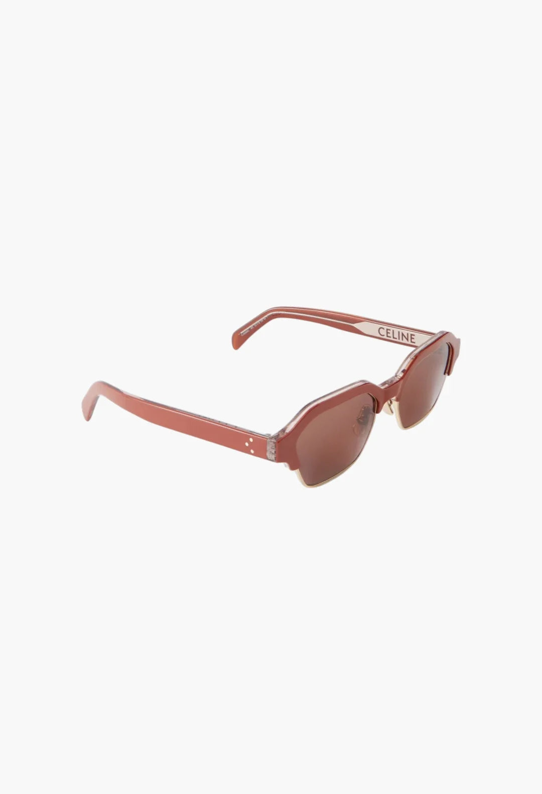 Square frame acetate sunglasses