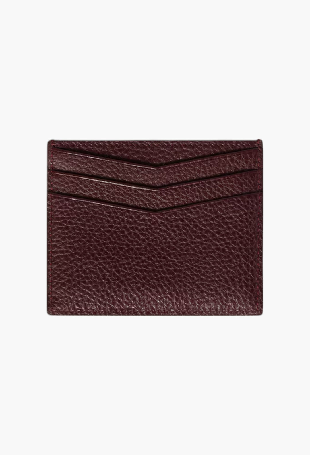 Burgundy - Leather Card Holder - GLAM MODA