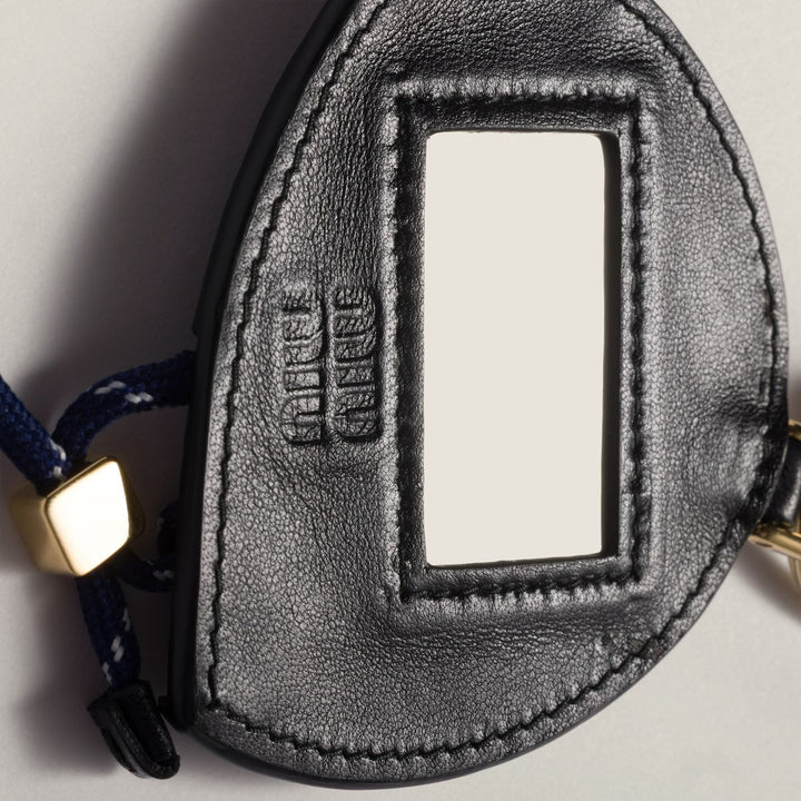 Burgundy - Leather Key Ring Trick - GLAM MODA