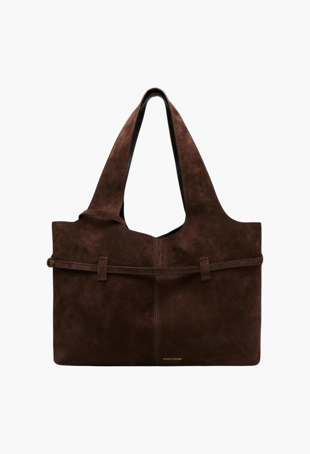 Cambon Cabas Deep Brown Suede - GLAM MODA