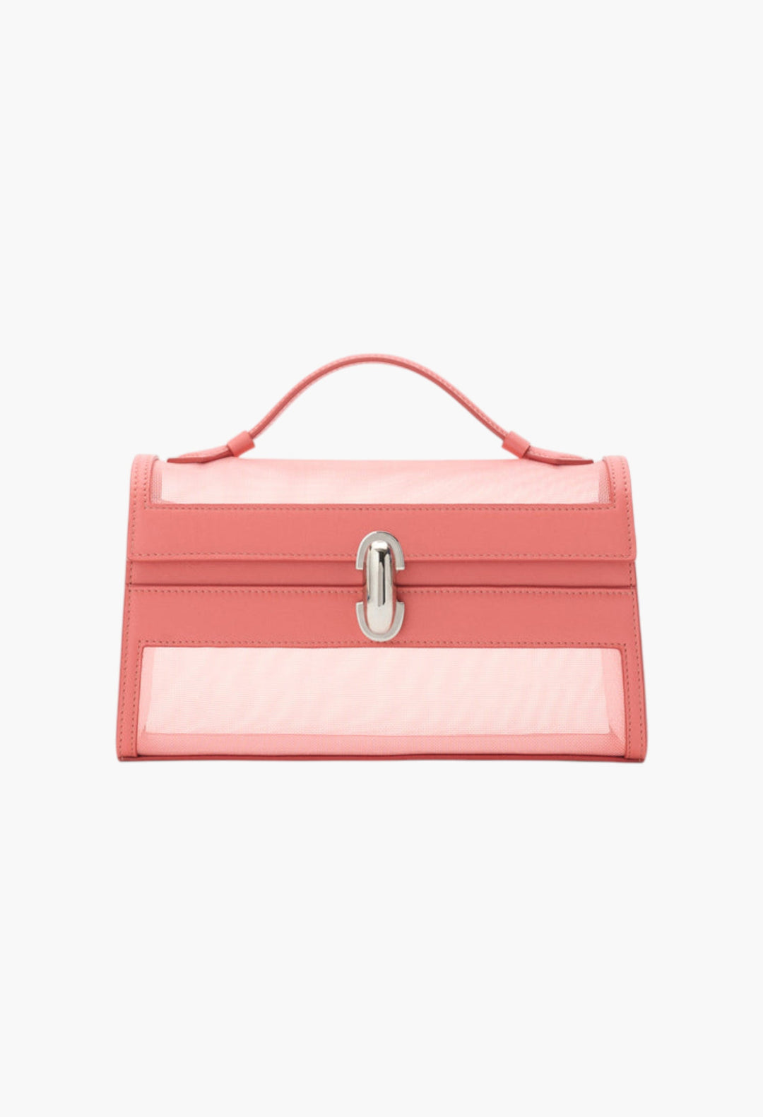 Camellia Mesh With Leather Trim - Symmetry Pochette - GLAM MODA