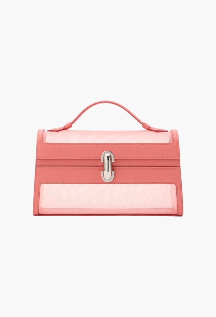 Camellia Mesh With Leather Trim - Symmetry Pochette - GLAM MODA