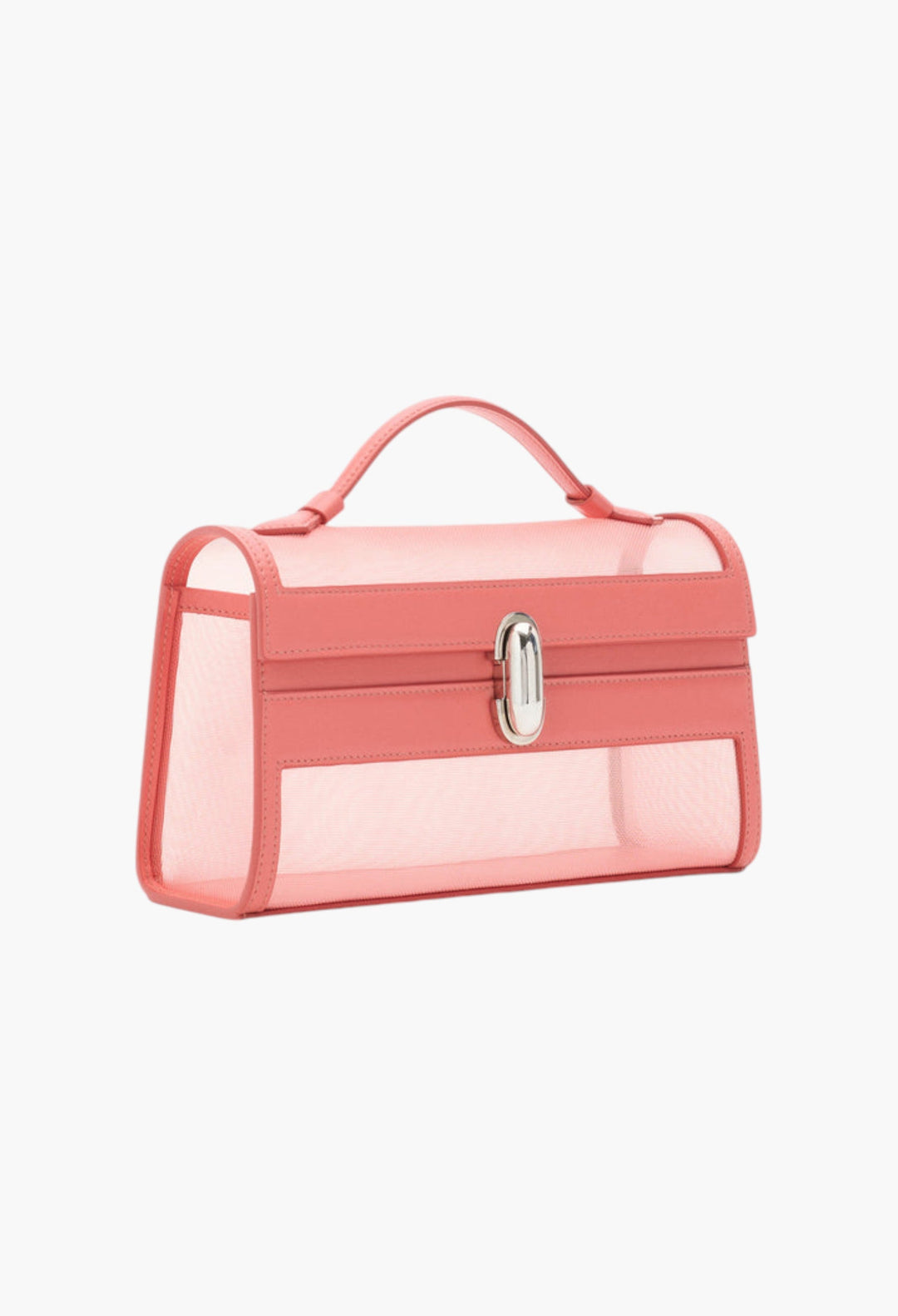 Camellia Mesh With Leather Trim - Symmetry Pochette - GLAM MODA