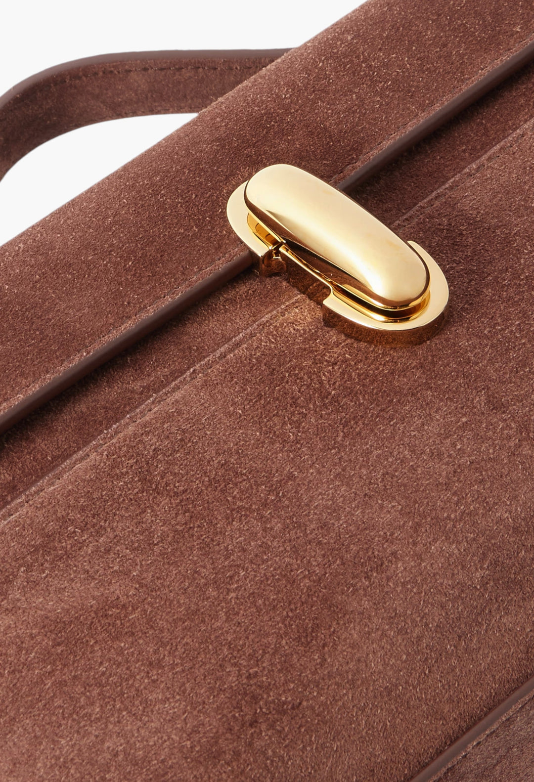 Chocolate - Symmetry Pochette Suede Tote - GLAM MODA