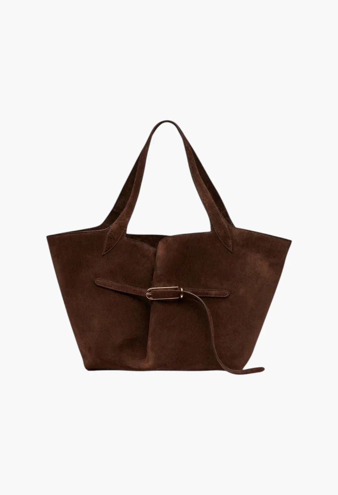 Belted Tote Black Croc